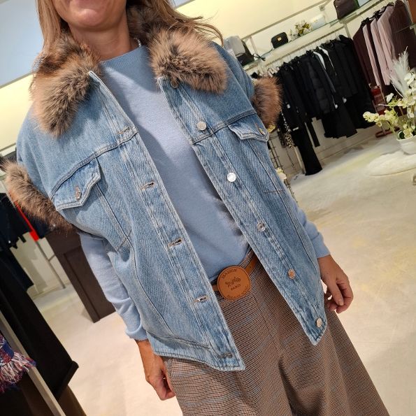 GILET LIUJO INTERNO PELLICCIA